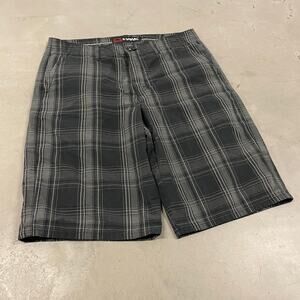 Baggy plaid Tony hawk board shorts 34